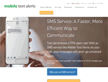 Tablet Screenshot of mobile-text-alerts.com